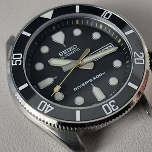 Bisel SEIKO SKX007 SKX009 inserto de cerámica negro SKX (estilo VINTAGE) inclinado C3 - Imagen 1 de 2