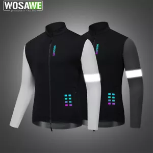 Chaqueta WOSAWE Invierno Ciclismo Calor Polar Bicicleta de Carretera YKK Cremalleras Abrigo Transpirable - Imagen 1 de 13