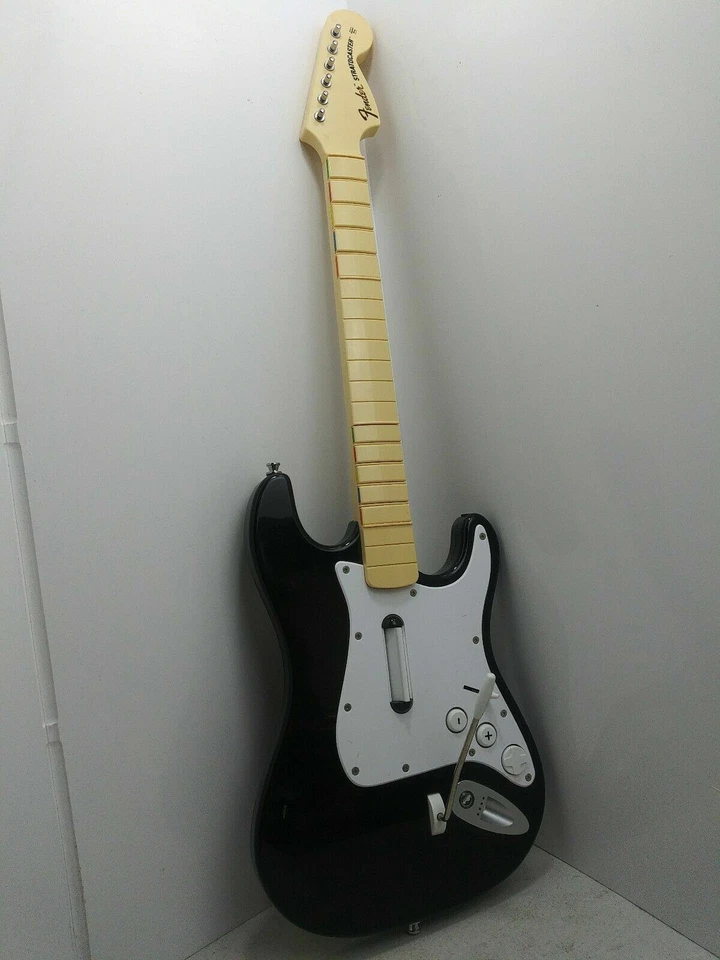 Wii Rock Band Fender Stratocaster Wireless Harmonix Guitar Controller 19091 - Image 1 of 1