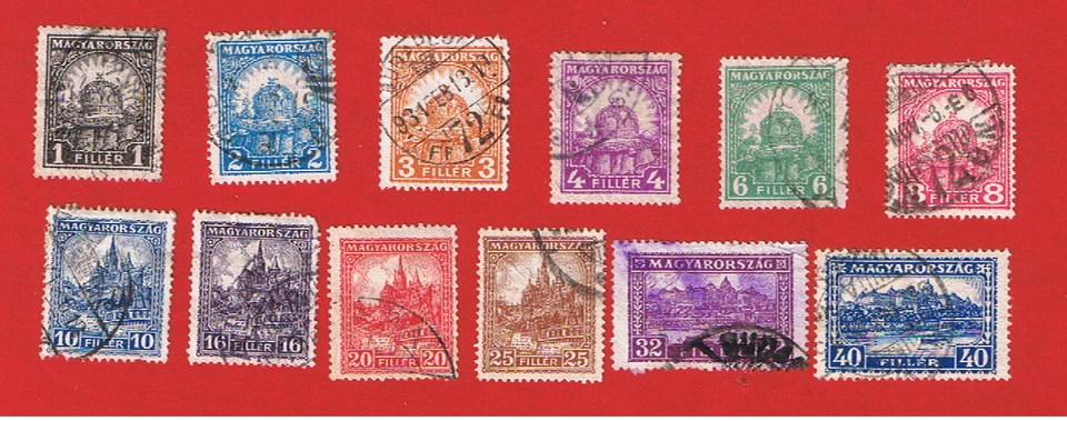 Hungary #403-414  VF used  Buildings   Free S/H - Image 1 of 1