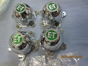 NOS 2 PLASTIC  5  LUG E.T CENTER CAPS and 2 USED  2”1/8 GREEN - Bild 1 von 15