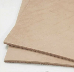 SLC Full Grain Veg Tanned Leather Sheets – Pre-Cut 2oz–9oz, Sizes 6"x12" to 24" - Picture 1 of 7
