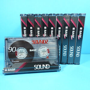 🐸 10x BASF SOUND I 90 * IEC 1 TYPE I * Audio Kassetten Cassettes * TOP * 09