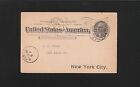 New York Telephone Co 1897 PrePrint Call Tally Jefferson Postal Card 4r