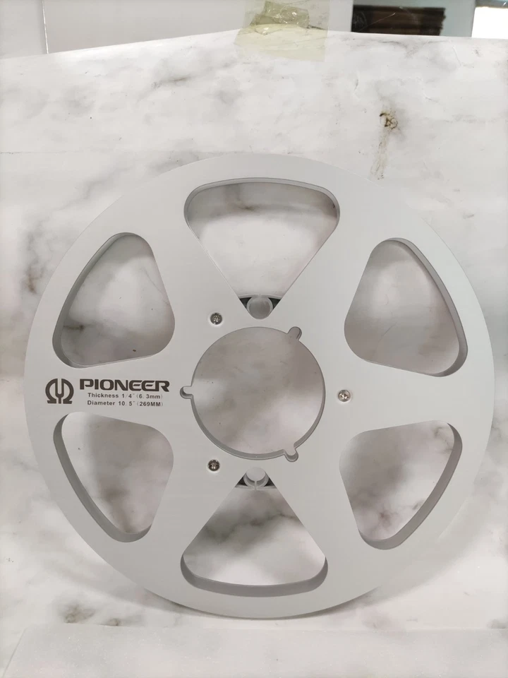 Одна пара 10,5-дюймовых серебряных катушек с лентой Pioneer высококачественная алюминиевая съемная катушка - Изображение 1 из 4