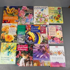 Lot Of 13 Watercolor Painting Techniques Magazine Vintage Hardcover & Paperback - Picture 1 of 24