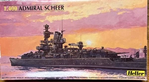 Heller 1/400 scale WWII German Admiral Scheer model kit - Picture 1 of 2