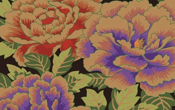 KAFFE FASSETT KIMONO RUST GP33     16.5 X WOF         original issue - Image 1 of 1