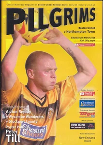 2005/06 BOSTON UNITED V NORTHAMPTON TOWN 04-03-2006 LEAGUE TWO - Bild 1 von 1