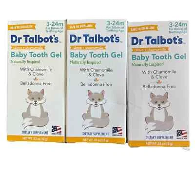 Dr. Talbot's Baby Tooth Gel for Sore Gums, Naturally Inspired, .53 Oz 2pk  10/26 - Image 1 of 4