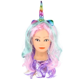 Einhorn Perücke Frau Farbige Perücken Für Frauen Lockige Mit - Bild 1 von 12