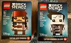 LEGO 41593 41594 Brickheadz Disney Captain Jack Sparrow Captain Armando Salazar