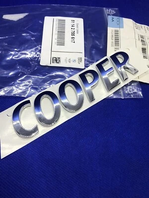 Logo Abzeichen Kofferraum Mini Cooper 51142755617 Original F55 F56 F57 R50 R52 - Bild 1 von 4