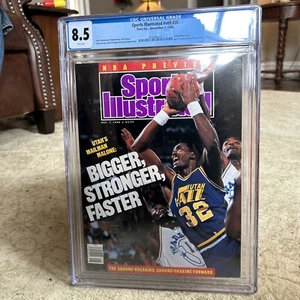 Sports Illustrated 1988 Karl Malone CGC 8.5 - Picture 1 of 2