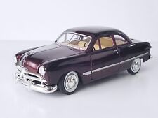 1949 Ford Coupe Maroon - 1:24 Scale Diecast - No Box