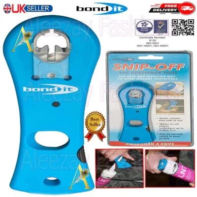 Bond It Snip-Off apriutensili tagliacartucce per sigillanti in silicone tubo aperto Regno Unito