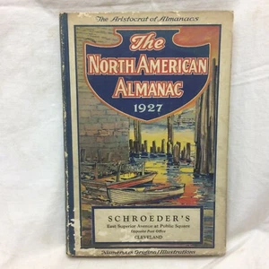 1927 Book The North American Aristocrat of Almanac Schroeder's Cleveland Ohio - Picture 1 of 12