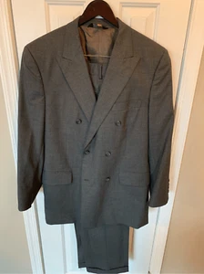 Jos a bank gray suit jacket size 41R and pants 33R 3 button suit - Picture 1 of 11