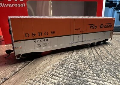 Rivarossi HO Scale RTR HR6583B Plug Door Boxcar D&RGW #60940 Period III NIB! - Image 1 of 4