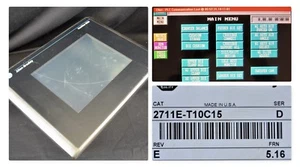 Teclado Allen Bradley 2711E-T10C15 PanelView Plus 1000e Color Serie D Arañazos - Imagen 1 de 11
