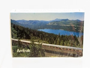NEW Sealed Vintage Plastic Coated Amtrak Playing Cards Made in USA - Picture 1 of 5