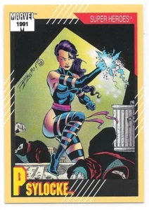 VINTAGE 1991 IMPEL MARVEL UNIVERSE SERIES 2 PSYLOCKE #18 CARD GREAT CONDITION - Picture 1 of 2