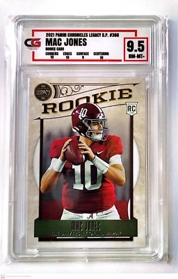 2021 Mac Jones Panini Chronicles Legacy RC #366 CG 9.5 - Image 1 of 2
