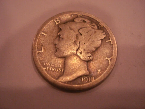 1918-S-MERCURY DIME-F-954 Cover