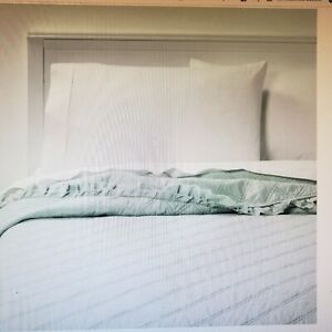 Threshold Vintage Washed Ruffle Quilt Mint Full/Queen New