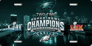 Philadelphia Eagles Super Bowl LII LIX 2017 2018 2024 2025 Lizenz zweimal - Bild 1 von 1