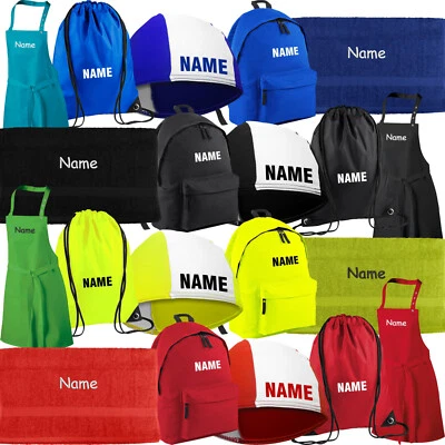 NASHVILLE PRINT FACTORY Fashy Badekappe Handtuch Rucksack Schürze Turnbeutel mit Namen zum Schulanfang