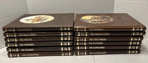 Time-Life The Old West Collection Lot of 12 Books Leatherette Hard Cover - Foto 1 di 5