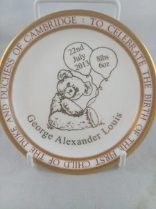 Caverswall Prince George Birth Trinket Dish Limited Edition of 2000 British - Picture 1 of 8