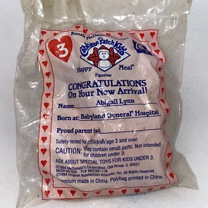 1994 McDonalds Happy Meal Spielzeug Kohl Aufnäher Kinder Abigail Lynn #3 Neu in Verpackung - Bild 1 von 3