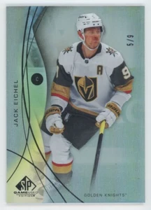 2024-25 SP GAME USED Jack Eichel RAINBOW JERSEY NUMBER PARALLEL /9 - Picture 1 of 2
