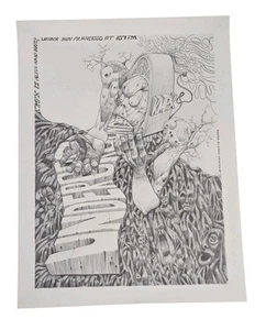 KMPX UNDERGROUND RADIO POSTER SAN FRANCISCO 1960er GARY NEWTON - Bild 1 von 8