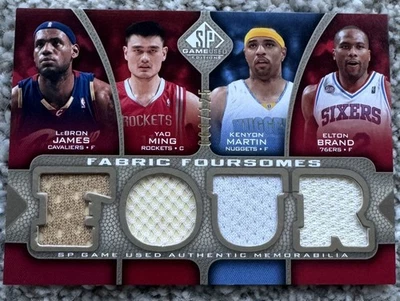 2009-10 SP LeBron James Yao Ming Kenyon Martin Elton  GAME-USED JERSEY /125 - Image 1 of 2