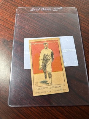 Walter Johnson 1920 W516-1 corte a mano rasgado Foto 1 de 3