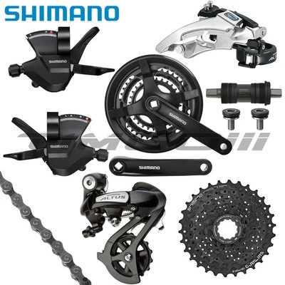 Shimano Altus 3×8 Speed Groupset FC-TY301 M310 Derailleur SL-M315 Shifter HG31-8 - Image 1 of 4