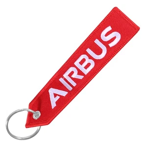 Airbus Keychain Phone Straps Embroidery A320 Aviation Key Ring Chain Strap_W - Picture 1 of 17