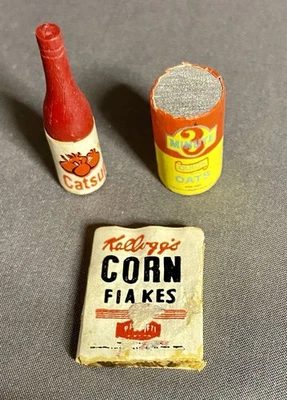 Artículos de comestibles de cocina en miniatura vintage Foto 1 de 2