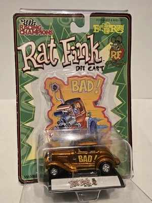 Ford Cupé Vintage Racing Champions Rat Fink Ed Big Daddy Roth Naranja '32 ¡MALO! Foto 1 de 4