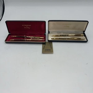 Karneval, New Orleans Krewe Of Iris Gold Played Pen & Pencil 2er Set 1980 - Bild 1 von 9