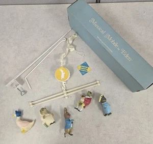 Vtg EDEN Musical Mobile Beatrix Potter Peter Rabbit 1976 Working Crib Nursery - Picture 1 of 22