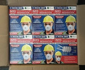 Case Of (12)N95 High Filtrate Particulate Respirator W/Valve Facial Mask 10CtBox - Picture 1 of 7