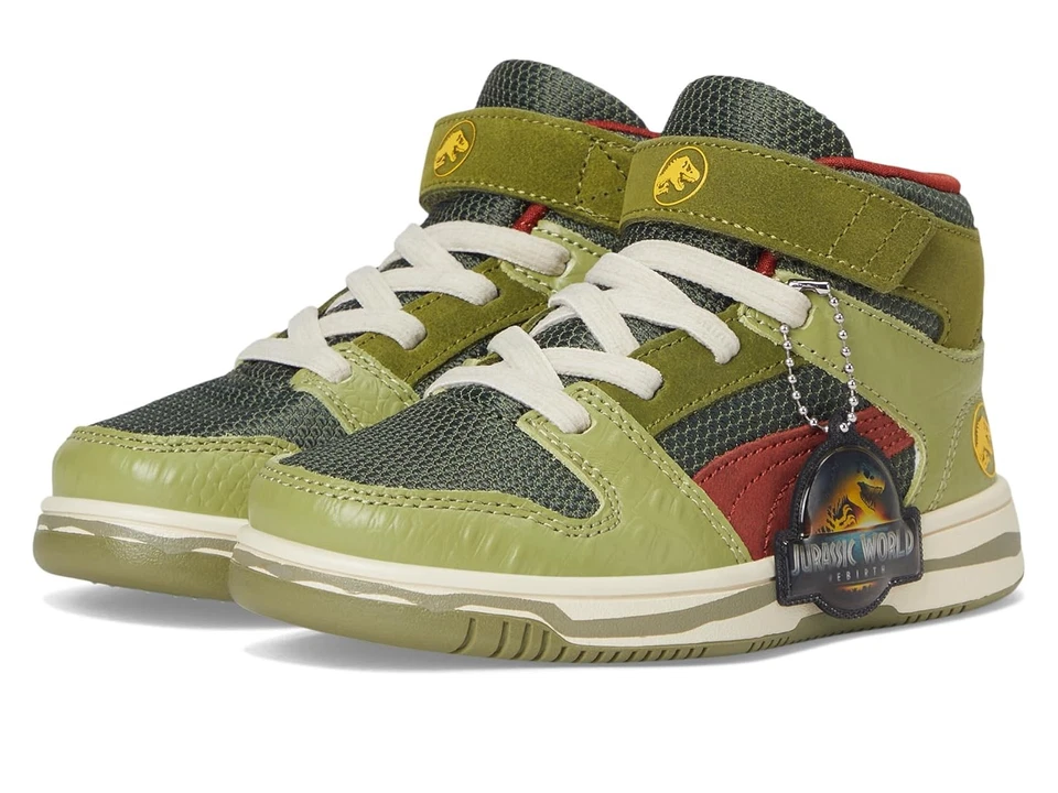 Zapatos de gancho y bucle PUMA Kids Rebote Layup Mid Jurassic World (niño pequeño) Foto 1 de 1