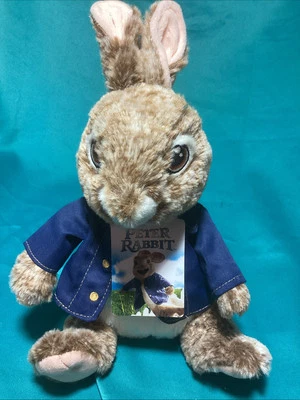 Dan Dee Peter Rabbit Plush Toy New w/ Tag 10in Easter Bunny Sitting Blue Jacket - Image 1 of 4