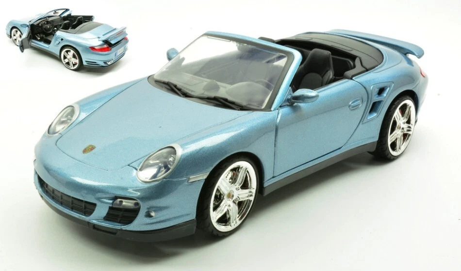 PORSCHE 911 TURBO CABRIO 2008 GREY 1:18 - Immagine 1 di 1