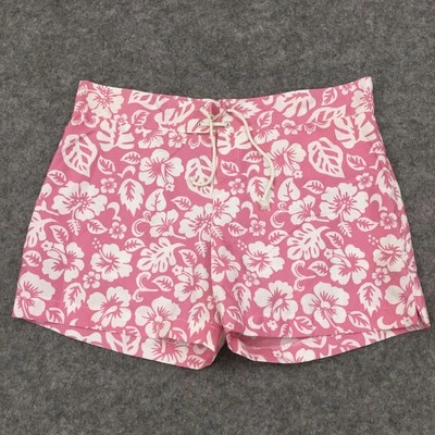 Parke & Ronen Shorts Men's 34 Swim Floral Hawaiian Trunks Board Pink White USA - Image 1 of 4