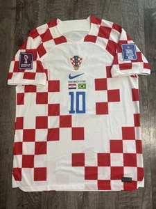 Luka Modric Croatia Nike Home Jersey 2022 World Cup Men’s Size Large DN0684-100 - Picture 1 of 8